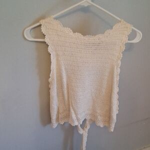 Crochet Tank Top Vintage Topshop Nordstroms 8-10